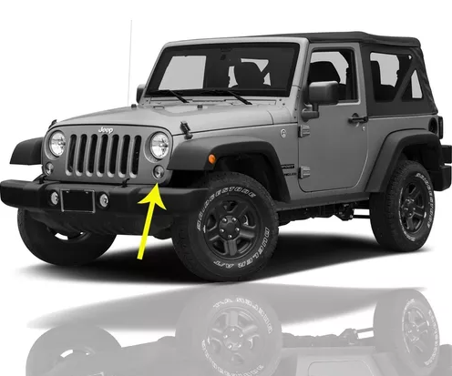 Lampa semnalizare fata cu pozitie Jeep Wrangler (Jk), 2014-2018, montare fata, stanga, Tip=USA; PY27/7W; alb; cu soclu bec; Omologare: SAE; Taiwan