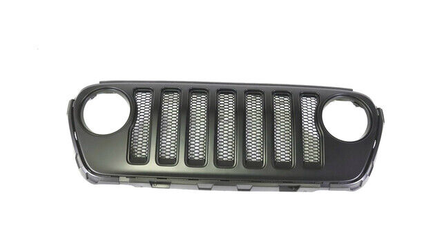 Grila radiator Jeep Wrangler (Jl), 11.2017-; Gladiator (Jt), 04.2019-, montare fata, negru, textura; intern, cu grila; fagure, RapidAuto