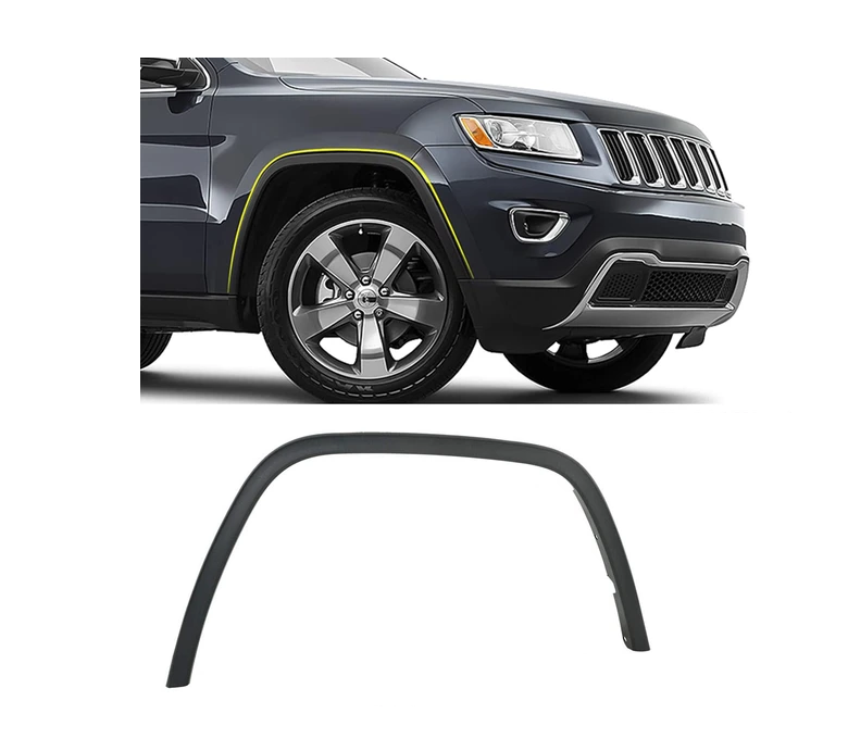 Ornament pasaj roata Jeep Grand Cherokee (Wk2), 2016-, montare fata, dreapta, negru, textura, RapidAuto