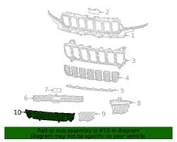 Grila bara protectie, spoiler Jeep Grand Cherokee (Wl), 2021-, model: fara Overland, montare fata, cu gauri senzori parcare (PDC); pentru a fi vopsita (ne-grunduit); inferior, RapidAuto
