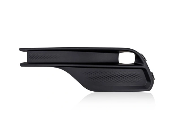 Grila bara protectie, spoiler Jeep Compass, 04.2021-, montare fata, stanga, negru; cu gaura lampa de ceata, RapidAuto