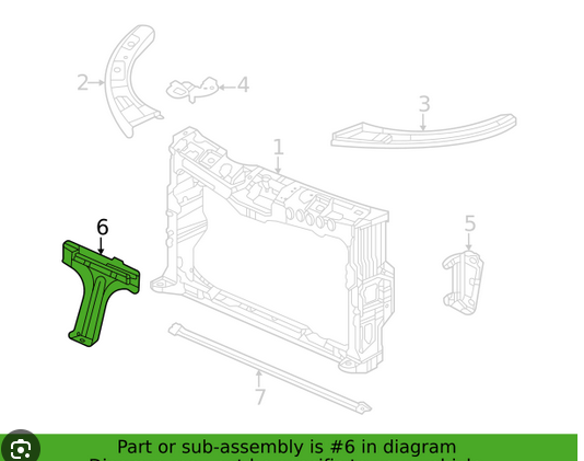 Suport incuietoare capota Honda Civic, 06.2021-, model: Hatchback, montare fata, RapidAuto