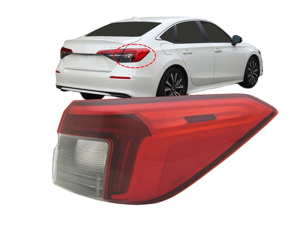 Stop spate, lampa Honda Civic, 06.2021-, model: Sedan, montare spate, dreapta, Tip=USA; LED+WY21W; cu soclu bec; Omologare: SAE; exterior, TYC