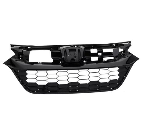 Grila radiator Honda Hr-V (Ru), 2019-06.2021, montare fata, Negru lucios; superior, RapidAuto