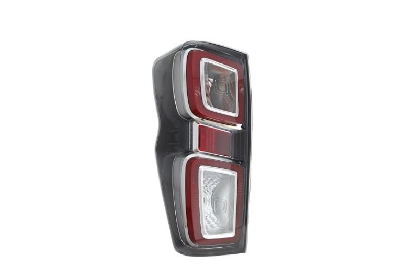 Stop spate, lampa Isuzu D-Max (Rg), 11.2019-, montare spate, stanga, cu lampa de mers inapoi; LED+P21W+PY21W; rama cromata; cu soclu bec; cu cablaj; cu becuri; DEPO