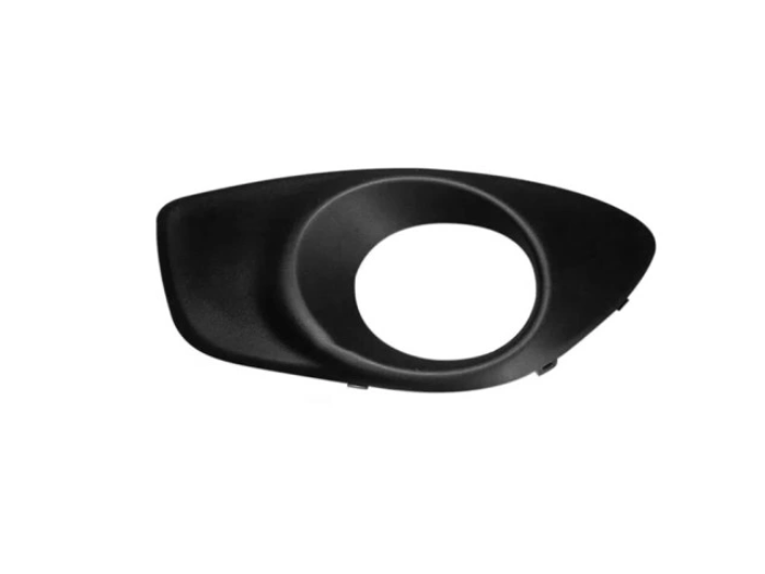 Grila bara protectie, spoiler Hyundai Santa Fe (Cm), 06.2009-08.2012, montare fata, stanga, negru, textura; cu gaura lampa de ceata, RapidAuto