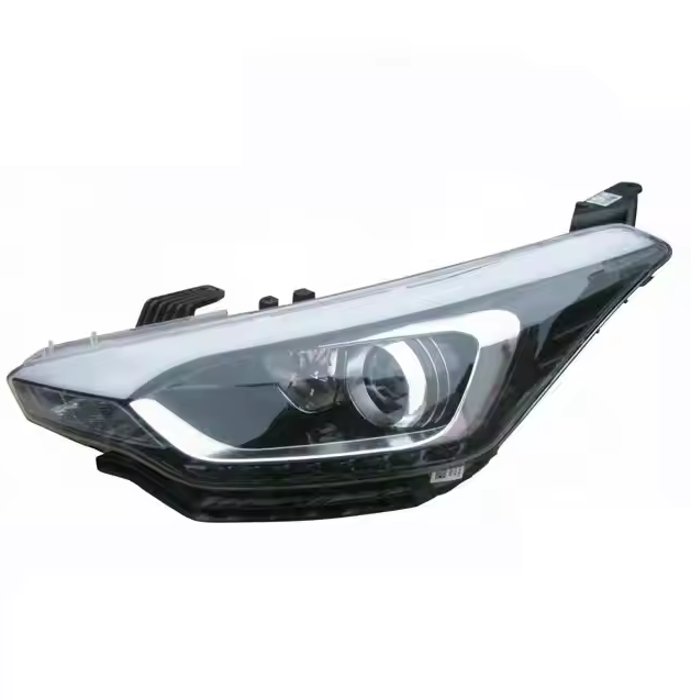 Far Hyundai I20, 10.2014-2020, montare fata, stanga, cu lumini de zi tip LED; H7+HB3+LED+PY21W; electric; cu motor; cu becuri; halogen; cu lumina viraje, OEM/OES