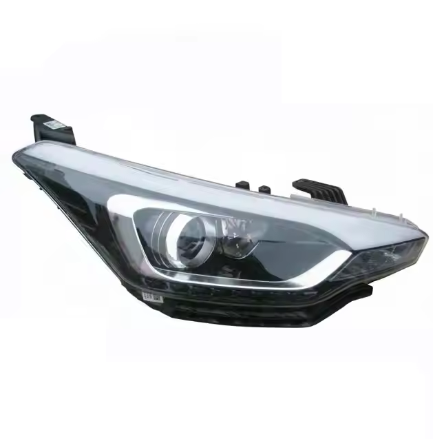 Far Hyundai I20, 10.2014-2020, montare fata, dreapta, cu lumini de zi tip LED; H7+HB3+LED+PY21W; electric; cu motor; cu becuri; halogen; cu lumina viraje, OEM/OES