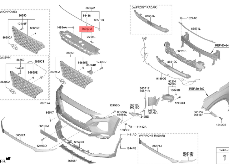 Ornament superior panou central, trager Hyundai Santa Fe (Tm), 02.2018-, montare fata, superior, RapidAuto