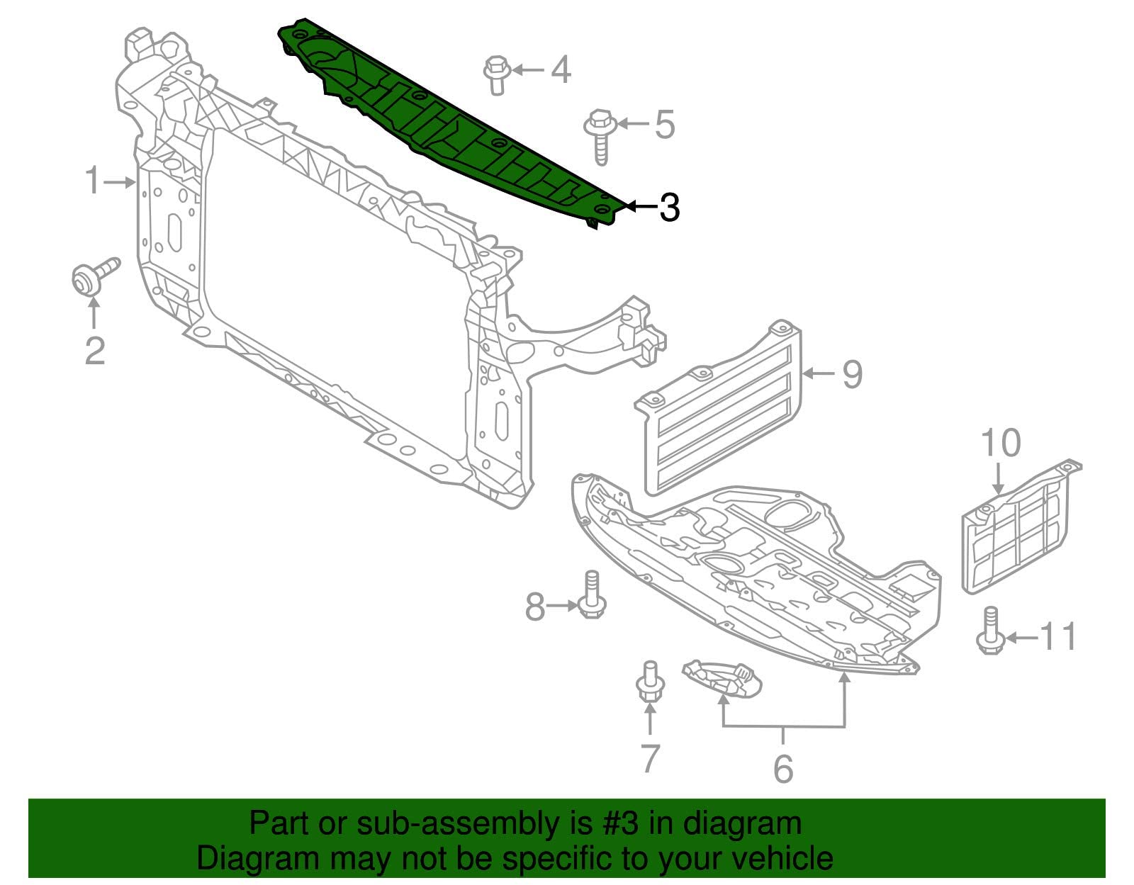 Ornament superior panou central, trager Kia Sportage (Sl), 06.2010-12.2015, montare fata, superior, RapidAuto