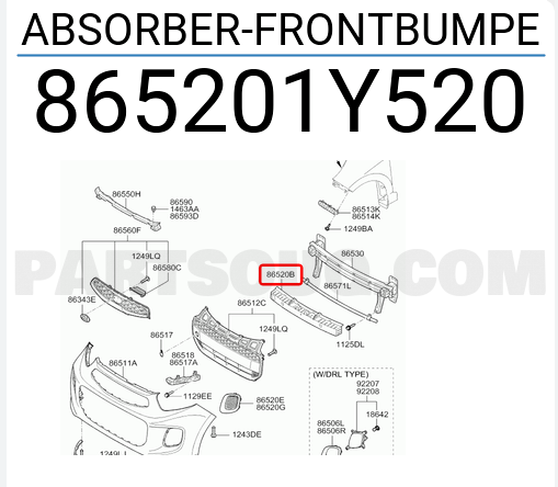 Absorbant soc bara fata Kia Picanto (Ta), 2015-05.2017, RapidAuto