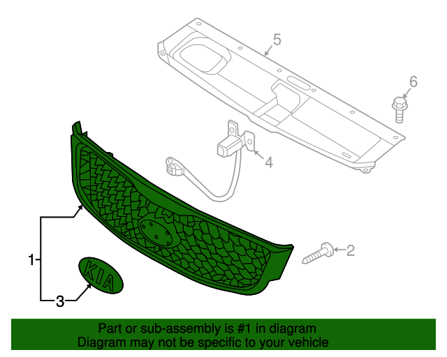 Grila radiator Kia Sorento (Um), 12.2014-05.2020, model: Limited, montare fata, cu rama crom; vopsit; gri, RapidAuto