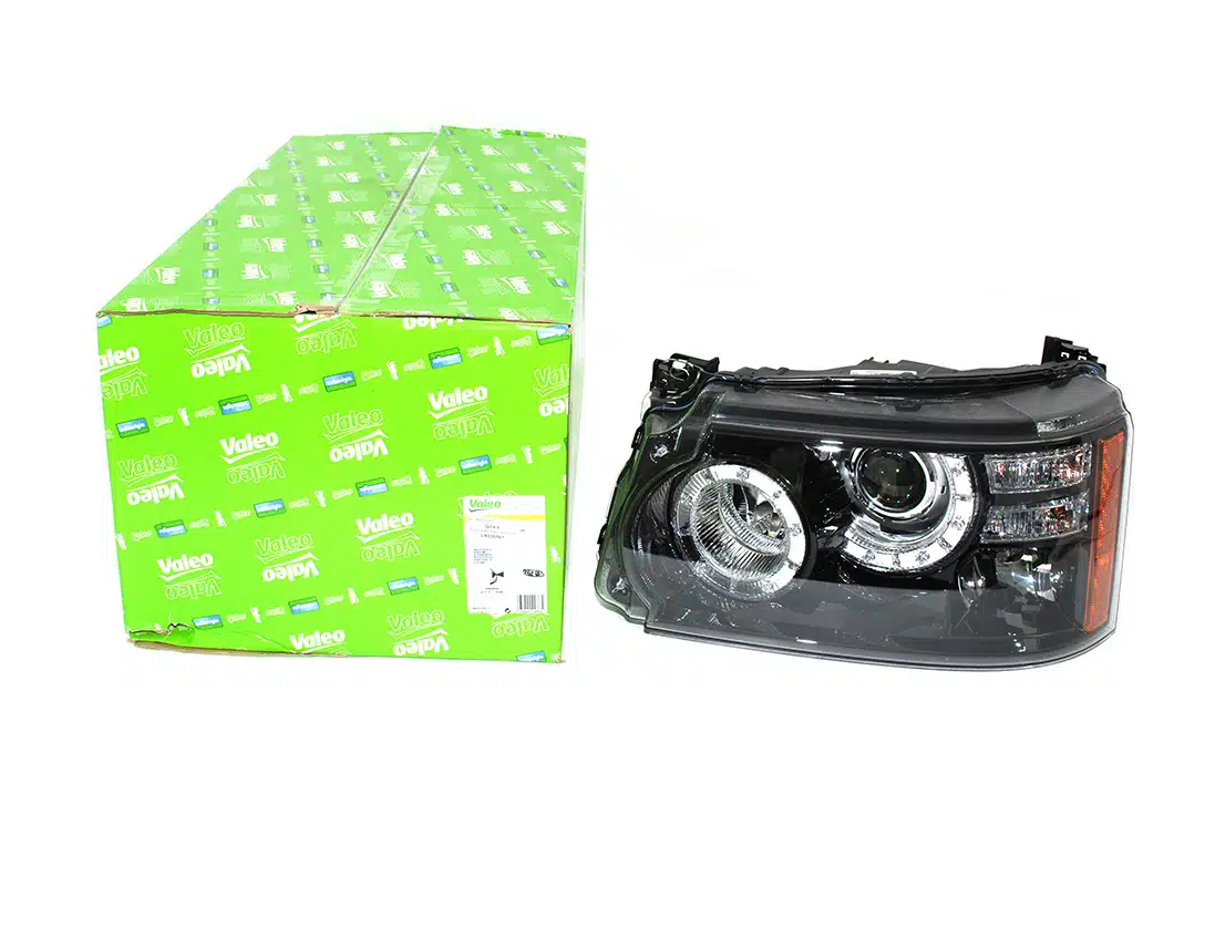 Far Land Rover Range Rover Sport (Ls), 09.2011-06.2013, montare fata, stanga, asistenta faza scurta; D3S+H7+H8+PY24W; electric; reflector negru; cu bec xenon; cu balast; cu motor; cu becuri; xenon; cu lumina viraje, VALEO