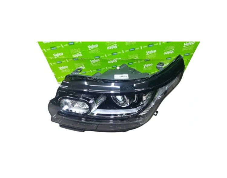 Far Land Rover Range Rover (L405), 11.2012-12.2017, montare fata, stanga, cu lumina de zi; D3S; electric; negru; cu bec xenon; cu balast; xenon; cu lumina viraje; fara marcaj &quot;Range Rover&quot;, VALEO