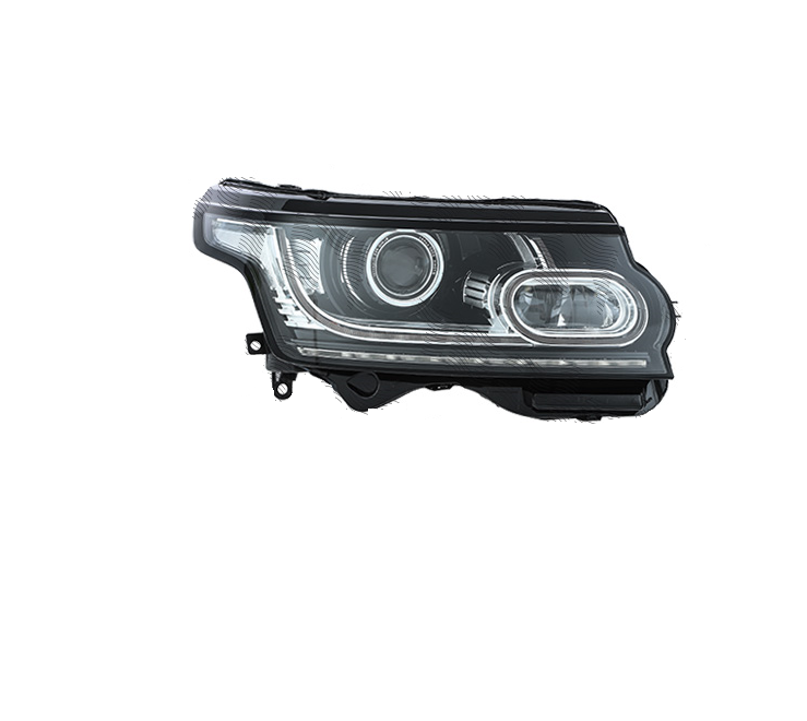 Far Land Rover Range Rover (L405), 11.2012-12.2017, montare fata, dreapta, asistenta faza lunga; cu lumina de zi; D3S; electric; negru; fara motor; cu balast; xenon; cu lumina viraje; fara marcaj &quot;Range Rover&quot;, VALEO