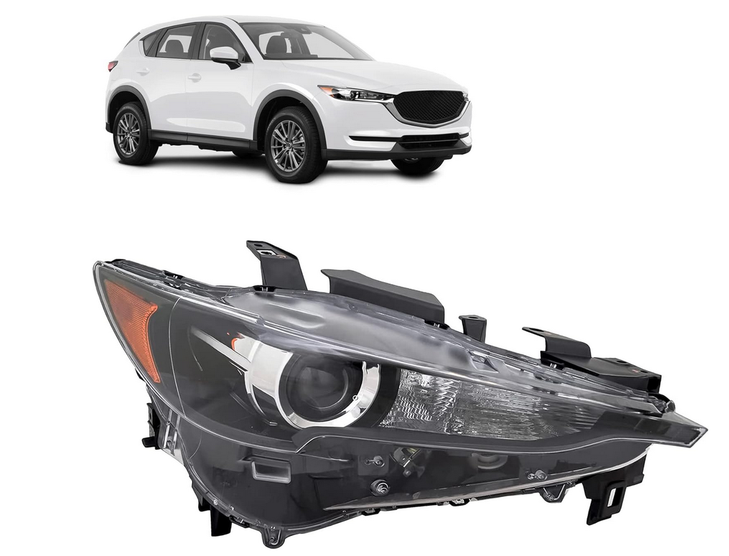 Far Mazda Cx-5, 06.2017-2021, montare fata, dreapta, Tip=USA; LED+W5W+WY28/8W; electric; cu motor; Omologare: SAE; LED; fara sistem semnalizare, Taiwan