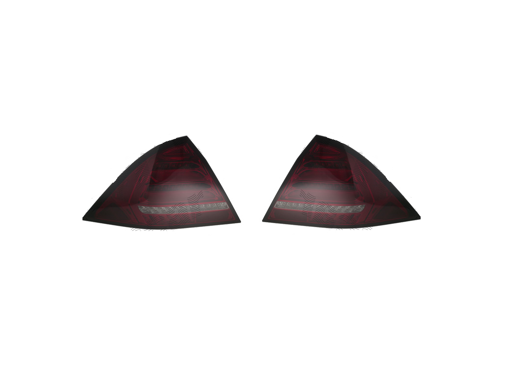 Stop spate, lampa Mercedes Clasa C (W203) 05.2000-03.2004, model: Sedan, tuning, montare spate, stanga+dreapta, semnalizare dinamica; LED; rosu, fumuriu, transparent; tuning; Taiwan