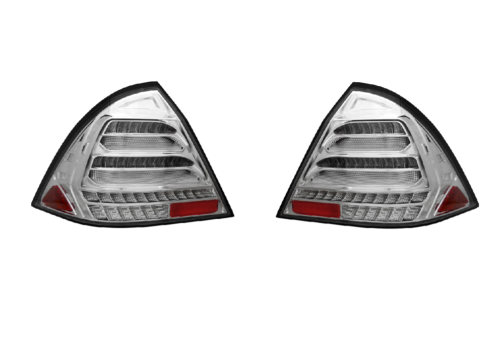 Stop spate, lampa Mercedes Clasa C (W203) 04.2004-03.2007, model: Sedan, tuning, montare spate, stanga+dreapta, semnalizare dinamica; LED; cromat, transparent; tuning; Taiwan