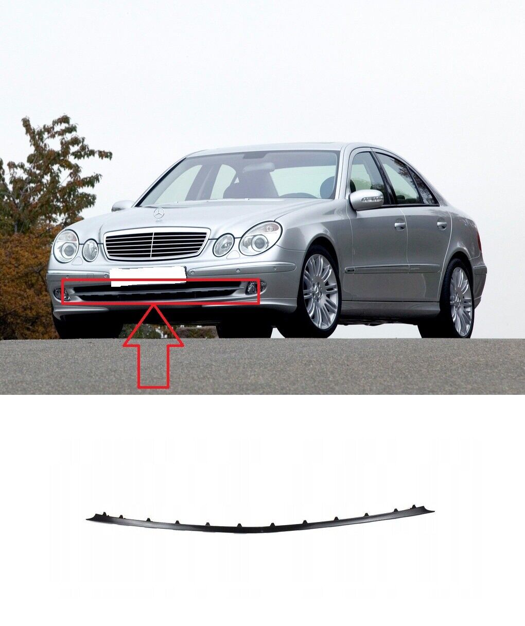 Spoiler bara protectie fata Mercedes Clasa E (W211) 03.2002-06.2006, model: Avantgarde, montare fata, RapidAuto