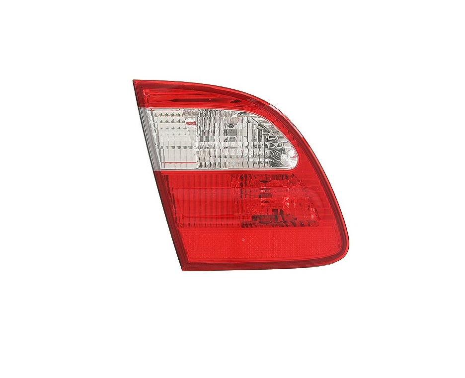 Stop spate, lampa Mercedes Clasa E (W211) 03.2002-06.2006, model: Combi (Elegance, Avantgarde), montare spate, stanga, rosu-alb; cu locas bec; intern, OEM/OES