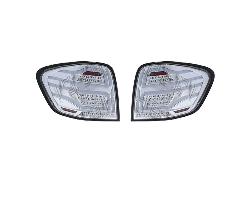 Stop spate, lampa Mercedes Clasa Ml (W164), 07.2005-06.2008, model tuning, montare spate, stanga+dreapta, LED; cromat, transparent; tuning; Taiwan