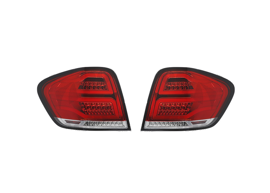 Stop spate, lampa Mercedes Clasa Ml (W164), 07.2008-11.2011, model tuning, montare spate, stanga+dreapta, LED; rosu, fumuriu, transparent; tuning; Taiwan