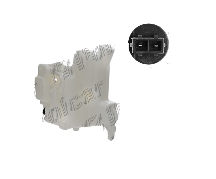 Rezervor spalator parbriz Mercedes Clasa Gl (X164), 08.2006-06.2012; Clasa Ml (W164), 07.2005-11.2011, Fara pompa spalator parbriz, versiune cu sistem spalare faruri,versiune cu rezervor incalzit,Cu senzor nivel, 2 gauri pompe spalator
