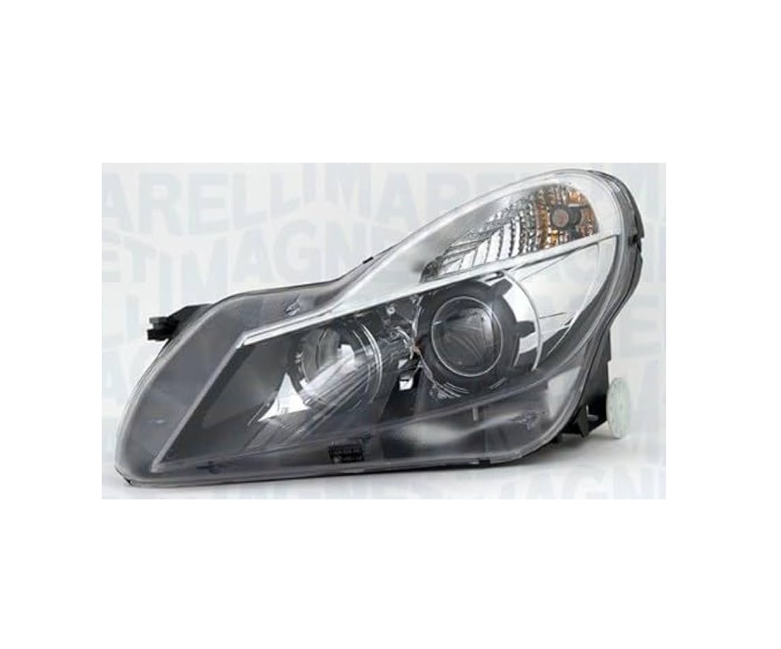 Far Mercedes Clasa Sl (R230), 04.2008-12.2011, montare fata, stanga, D1S+H7; electric; cadru gri; cu motor; xenon, MAGNETI MARELLI
