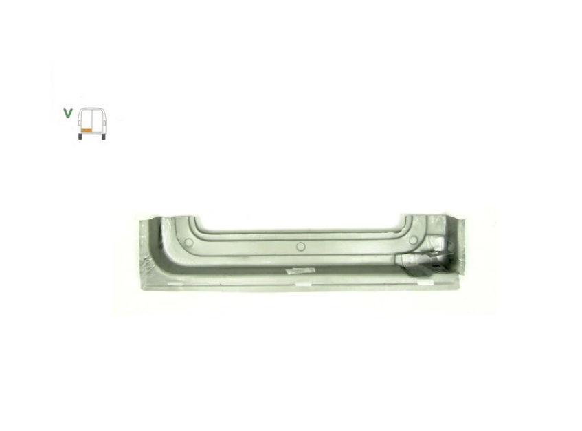 Element reparatie usa Volkswagen Lt Ii, 05.1996-12.2005; Mercedes Sprinter, 01.1995-2007, model: 2 usi spate, montare spate, stanga, inferior; galvanizat; Cu gauri drenaj; adanc; inaltime 195 mm, RapidAuto