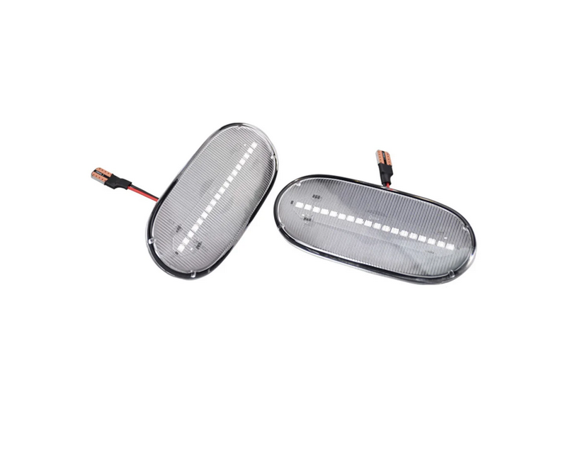 Lampa semnalizare Volkswagen Crafter (2e), 12.2005-04.2017; Mercedes Sprinter 209-524, 07.2006-10.2013; Sprinter 210-519, 10.2013-2016, model tuning, montare fata, stanga+dreapta, LED; transparent; tuning; RapidAuto