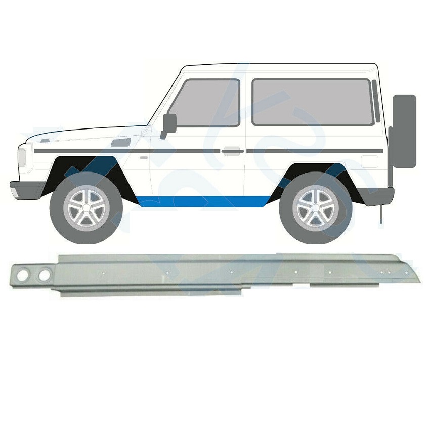 Prag Mercedes Clasa G (W460) 05.1979-08.1989; Clasa G (W461/463) 09.1989-09.2018, model: 3 usi, montare stanga, KLOKKERHOLM