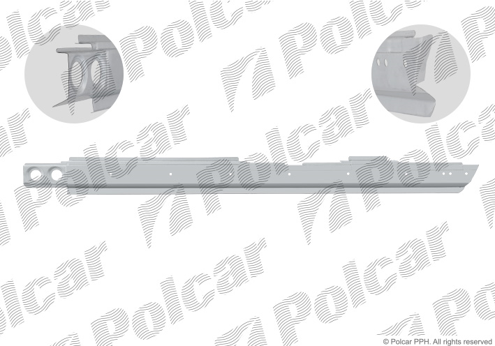 Prag Mercedes Clasa G (W460) 05.1979-08.1989; Clasa G (W461/463) 09.1989-09.2018, model: 5 usi, montare stanga, KLOKKERHOLM