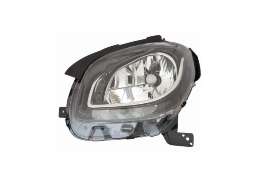 Far Smart Forfour (W453), 11.2014-; Fortwo (W453), 11.2014- Model : Basis Line, montare fata, stanga, cu lumini de zi tip LED; H4; electric; fara motor; halogen, VALEO