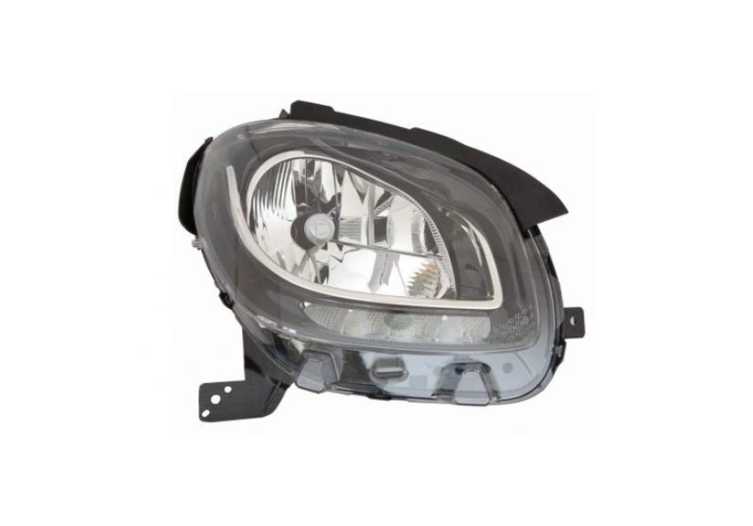 Far Smart Forfour (W453), 11.2014-; Fortwo (W453), 11.2014- Model : Basis Line, montare fata, dreapta, cu lumini de zi tip LED; H4+LED; electric; fara motor; halogen, VALEO
