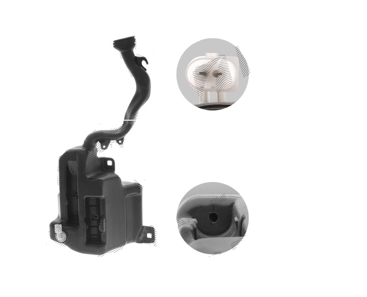 Rezervor spalator parbriz Mercedes Clasa Cla (C117), 04.2013-; Clasa A (W176), 06.2012-08.2018; Clasa B (W246), 09.2011-10.2014; Clasa Gla (X156), 12.2013-08.2020, Fara pompa , far,Cu senzor nivel , 1 gaura pompa spalator