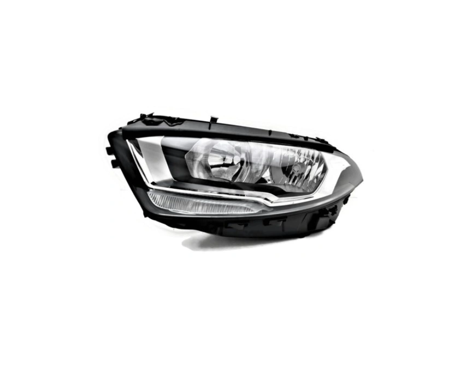 Far Mercedes Clasa A (W177), 06.2018-, montare fata, stanga, cu lumina de zi; H7+H7+LED; cu motor; halogen; fara marcaj &quot;MERCEDES-BENZ&quot;, HELLA