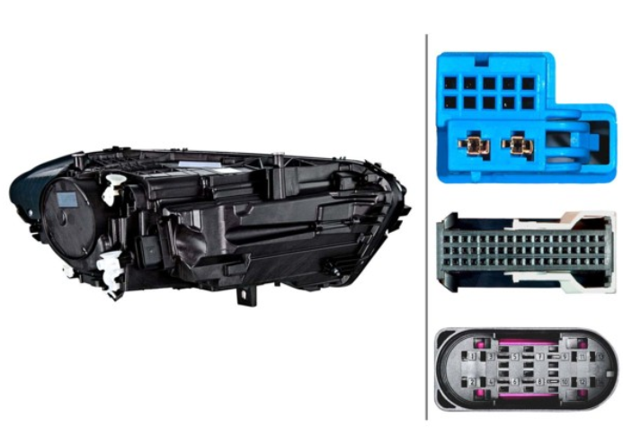 Far Mercedes Clasa A (W177), 06.2018-, montare fata, stanga, Tip=MATRIX; LED; fara modul LED; LED; fara marcaj "MERCEDES-BENZ", HELLA