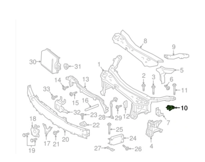 Suport panou central, trager Mercedes Clasa E (W213), 03.2016-2024, montare fata, stanga, RapidAuto