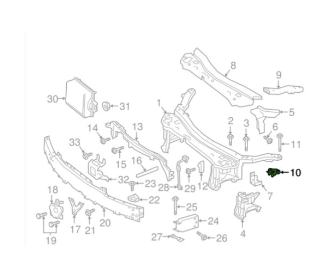 Suport panou central, trager Mercedes Clasa E (W213), 03.2016-2024, montare fata, dreapta, RapidAuto