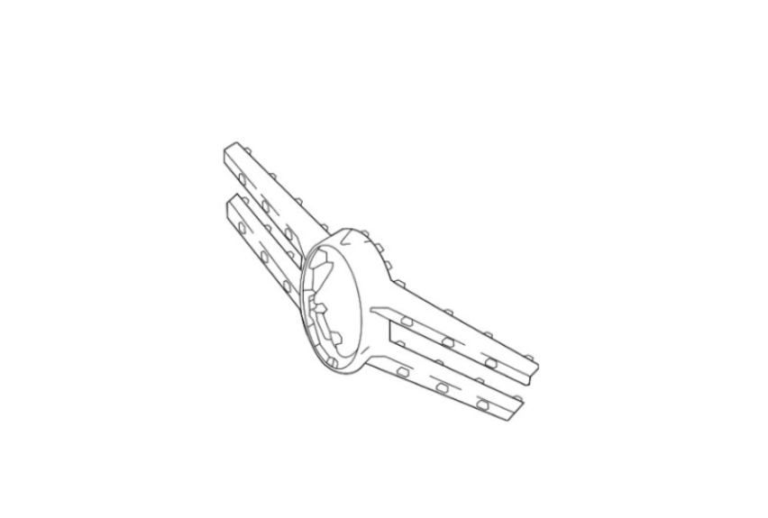 Ornament grila Mercedes Clasa E (W213), 03.2016-2024, montare fata, Negru lucios, RapidAuto