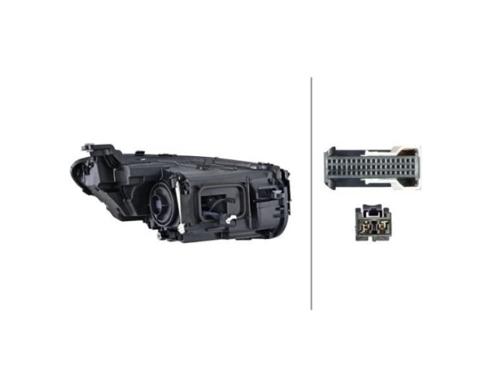 Far Mercedes Clasa Cls (C257), 01.2020-, montare fata, dreapta, LED; electric; fara modul LED; LED; fara sistem semnalizare; Numar functii iluminare:5; fara marcaj "MERCEDES-BENZ", HELLA