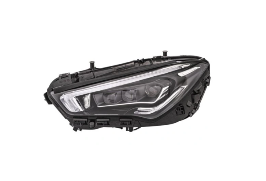 Far Mercedes Clasa Cla (C118), 03.2019-, montare fata, stanga, cu functie mascare faruri faza lunga; Tip=Multibeam LED; LED; electric; fara modul LED; fara unitate control nivelare; cu motor; LED; cu lumina viraje; fara marcaj &quot;MERCEDES-BENZ&quot;, HELLA