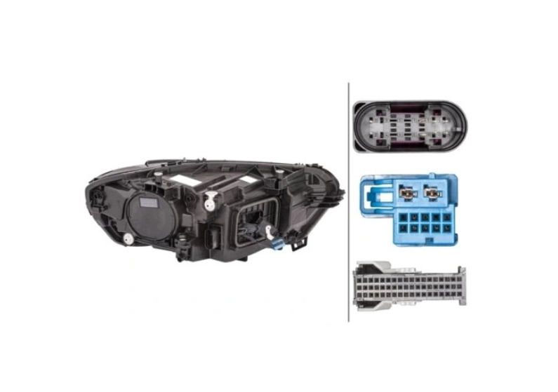 Far Mercedes Clasa Cla (C118), 03.2019-, montare fata, stanga, cu functie mascare faruri faza lunga; Tip=Multibeam LED; LED; electric; fara modul LED; fara unitate control nivelare; cu motor; LED; cu lumina viraje; fara marcaj "MERCEDES-BENZ", HELLA