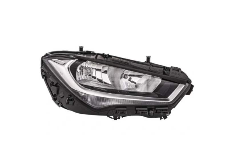 Far Mercedes Clasa Cla (C118), 03.2019-, montare fata, dreapta, H7+H7+LED; electric; cu motor; halogen; fara marcaj &quot;MERCEDES-BENZ&quot;, HELLA