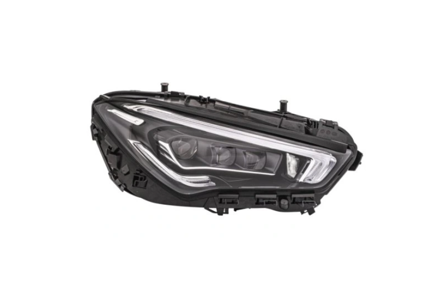 Far Mercedes Clasa Cla (C118), 03.2019-, montare fata, dreapta, cu functie mascare faruri faza lunga; Tip=Multibeam LED; LED; electric; fara modul LED; fara unitate control nivelare; cu motor; LED; cu lumina viraje; fara marcaj &quot;MERCEDES-BENZ&quot;, HELLA