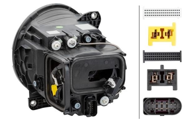 Far Mercedes Clasa G (W463), 06.2018-, montare fata, stanga, cu functie mascare faruri faza lunga; Tip=MATRIX; LED; electric; negru; fara modul LED; LED, HELLA