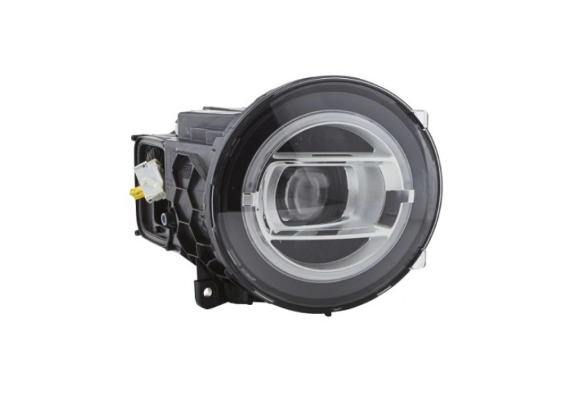 Far Mercedes Clasa G (W463), 06.2018-, montare fata, dreapta, cu functie mascare faruri faza lunga; Tip=MATRIX; LED; electric; cromat; fara modul LED; LED, HELLA
