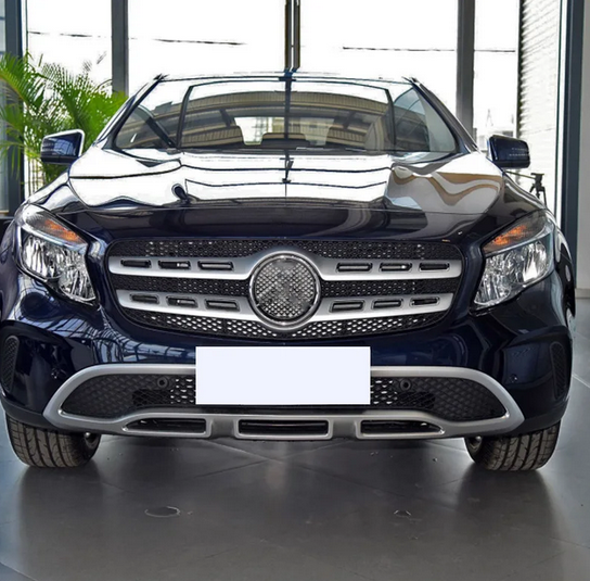 Rama grila bara protectie Mercedes Clasa Gla (X156), 2017-2019, montare fata, cromat, RapidAuto