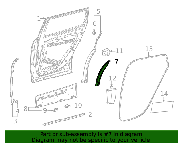 Ornament pasaj roata Mercedes Clasa Gla (H247), 06.2020-, montare spate, dreapta, negru, textura; aripa spate, fata, RapidAuto