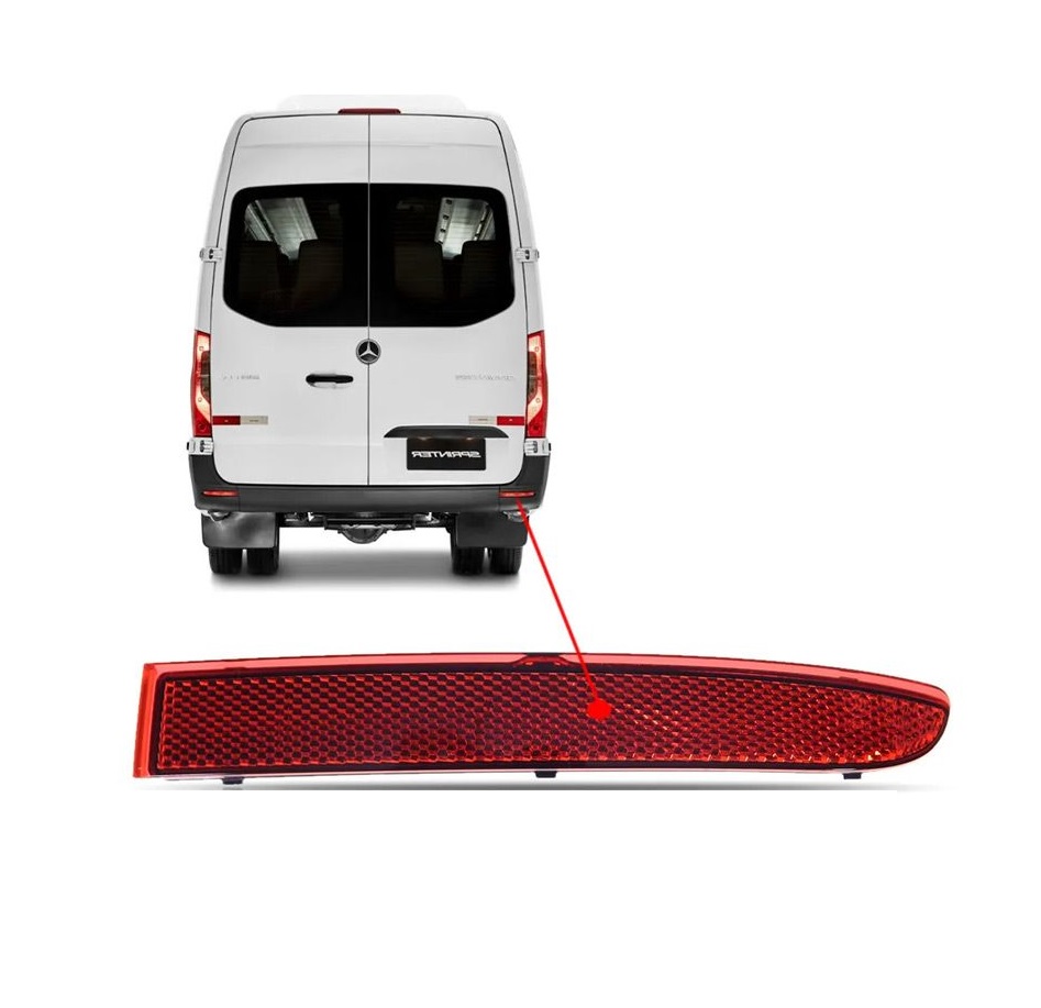 Element reflectorizant catadioptru Mercedes Sprinter, 02.2018-, model: Furgon, montare spate, dreapta, rosu; OE